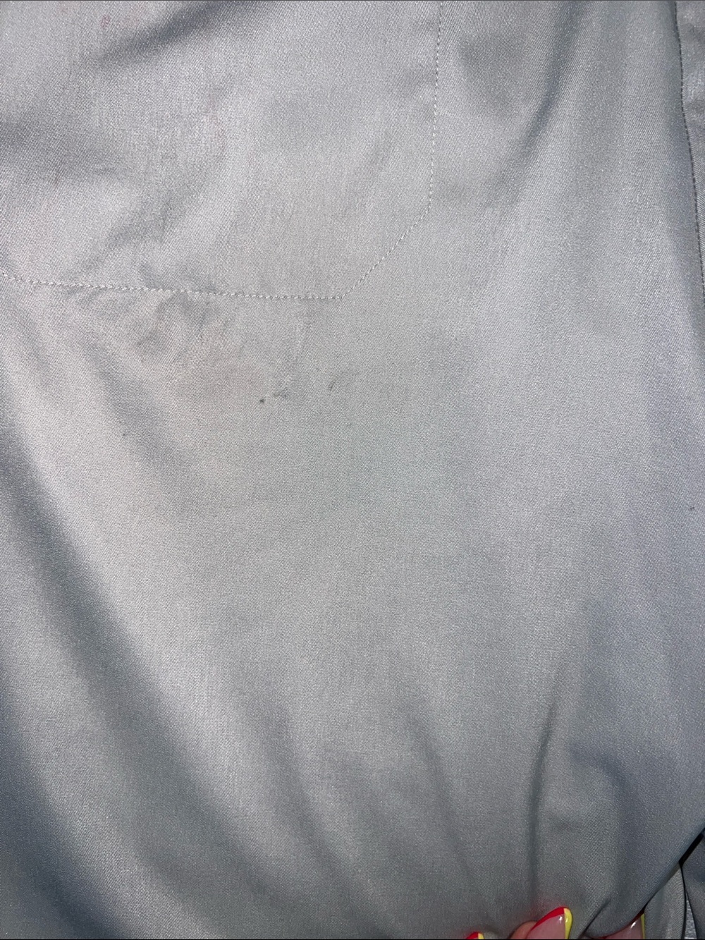 Men's Flat Front Performance Shorts — Light Grey - Picture 3 of 4